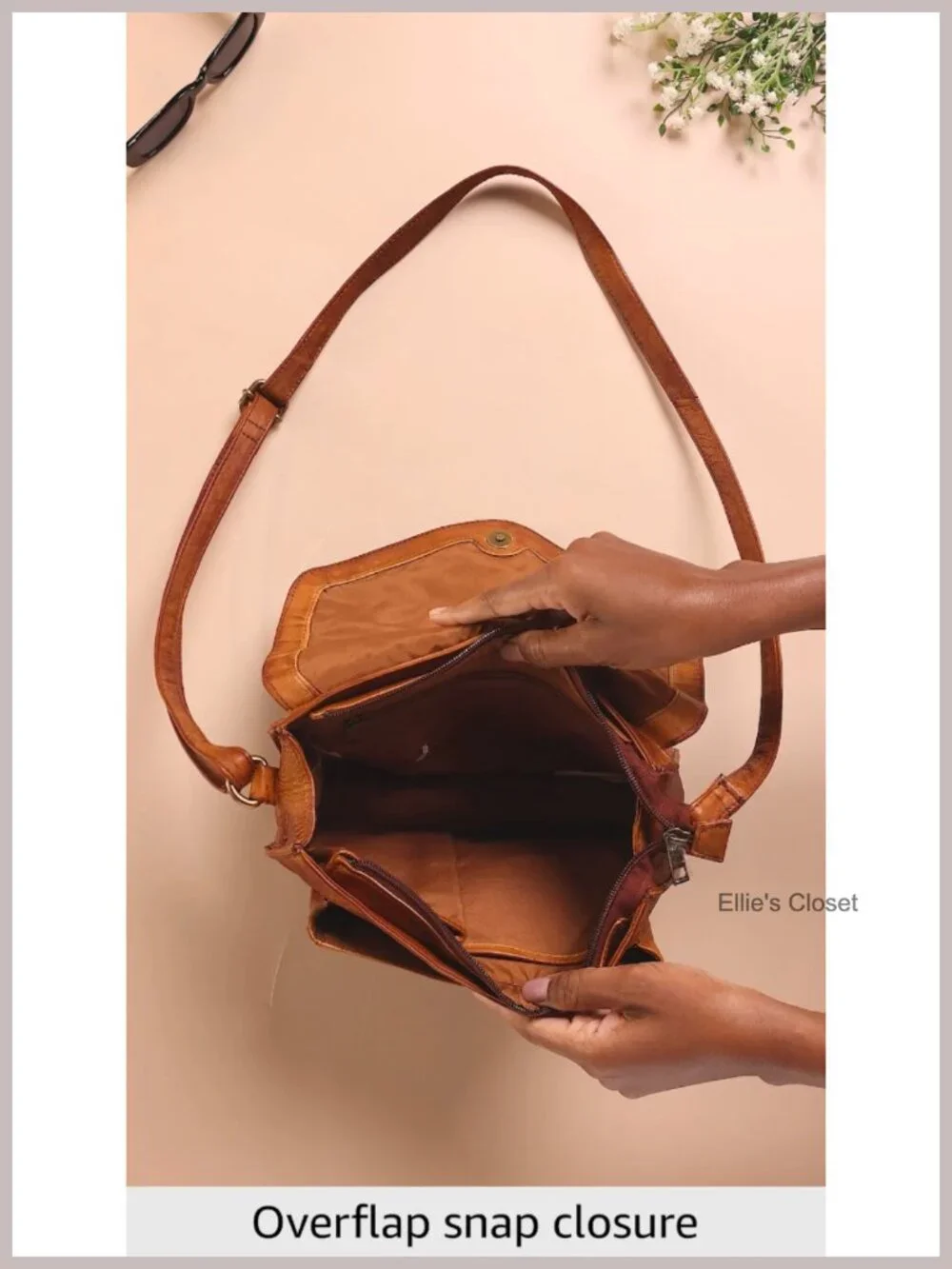 Genuine Leather Crossbody Bag for Women Shoulder Purse